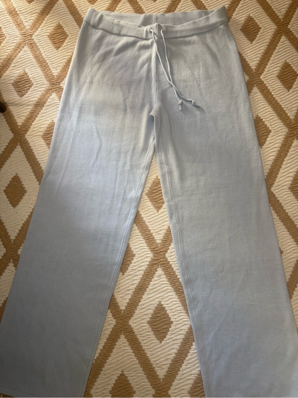 bill blass Light Gray Knit Drawstring Joggers